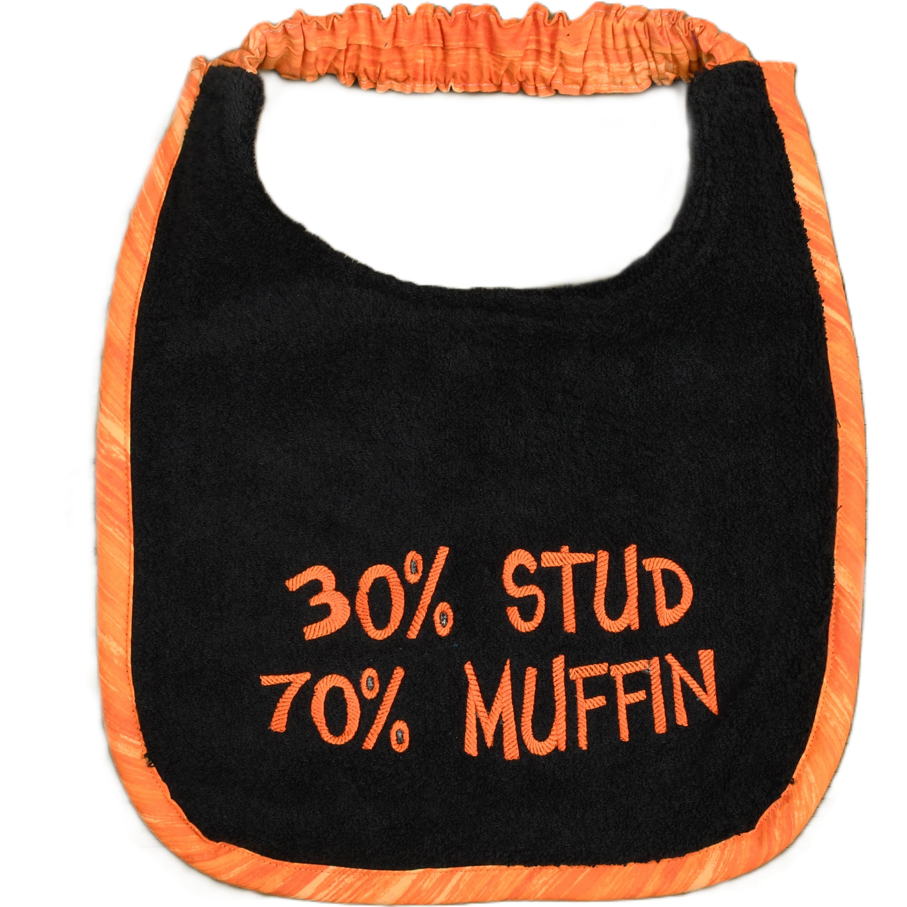 30% Stud 70% Muffin, Drool Bib