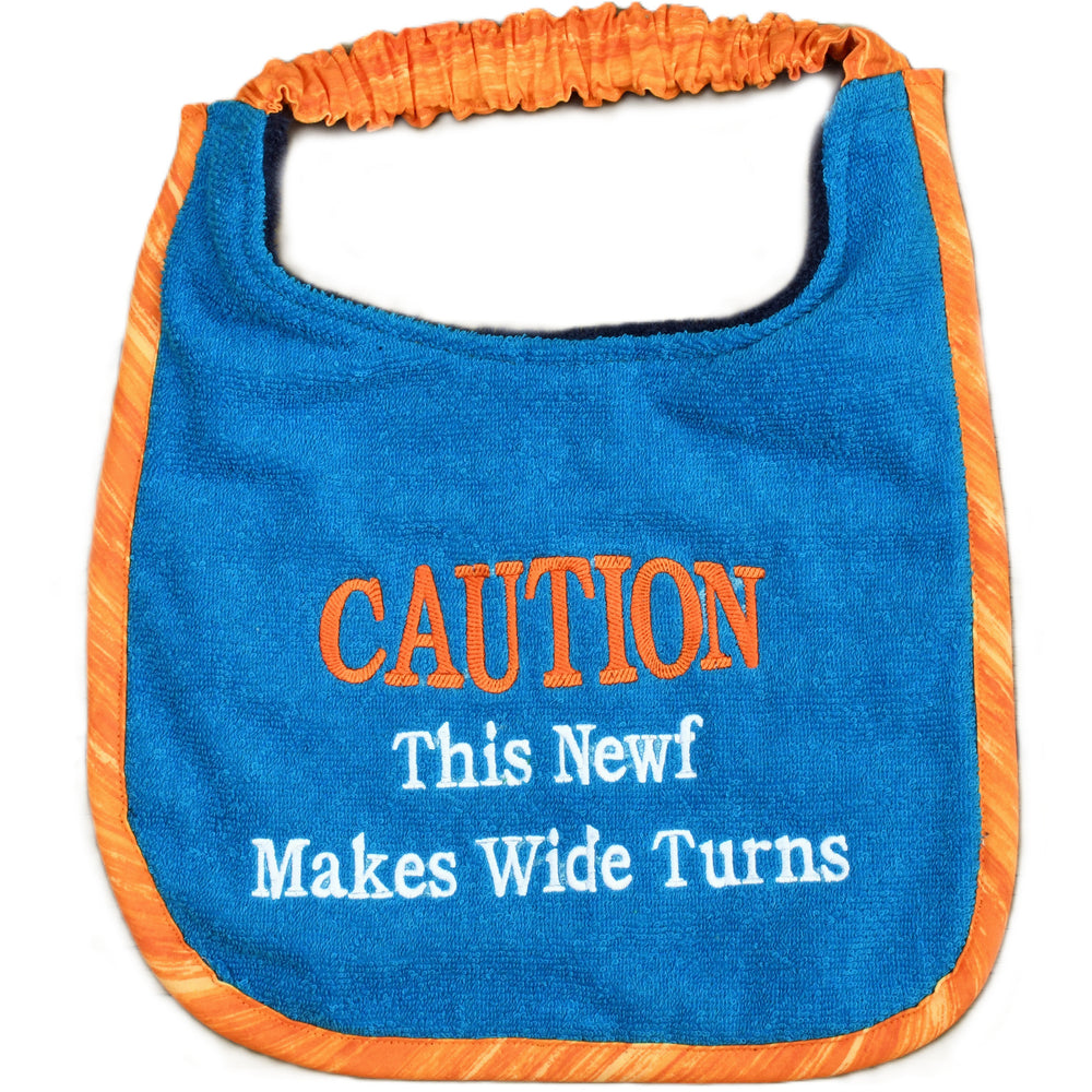 Caution - wide turns, Drool Bib