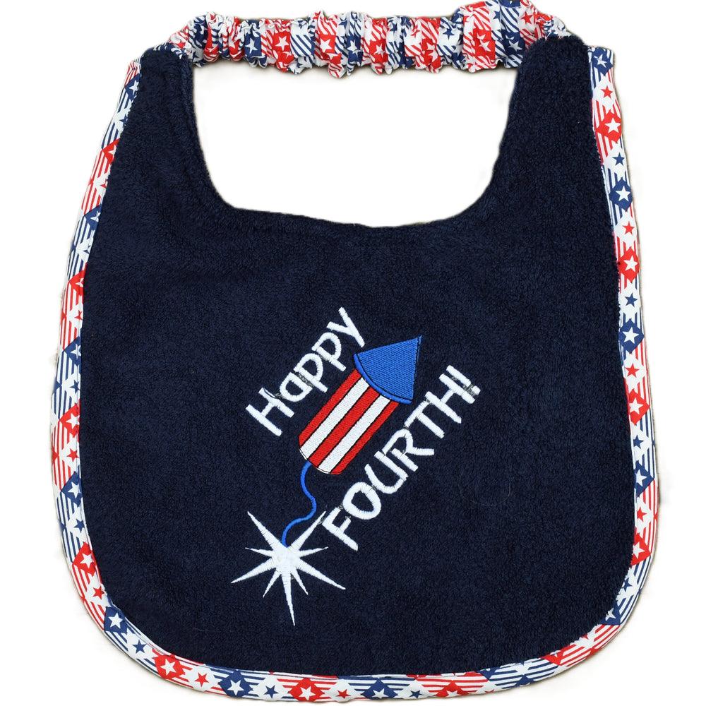 Happy 4th, Drool Bib