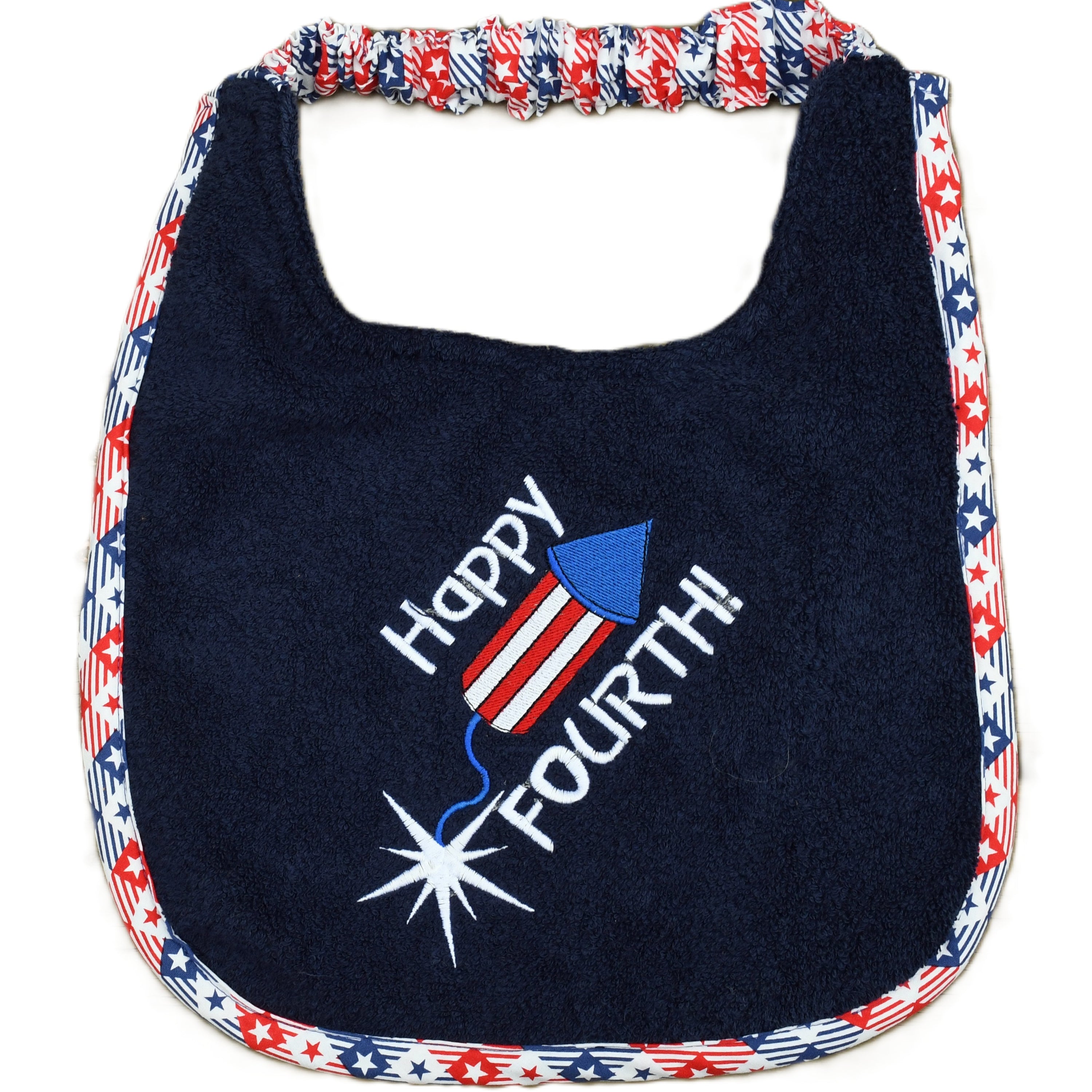 Happy 4th, Drool Bib