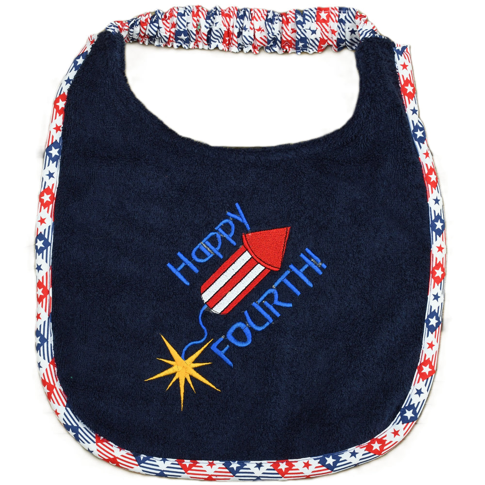 Happy 4th, Drool Bib