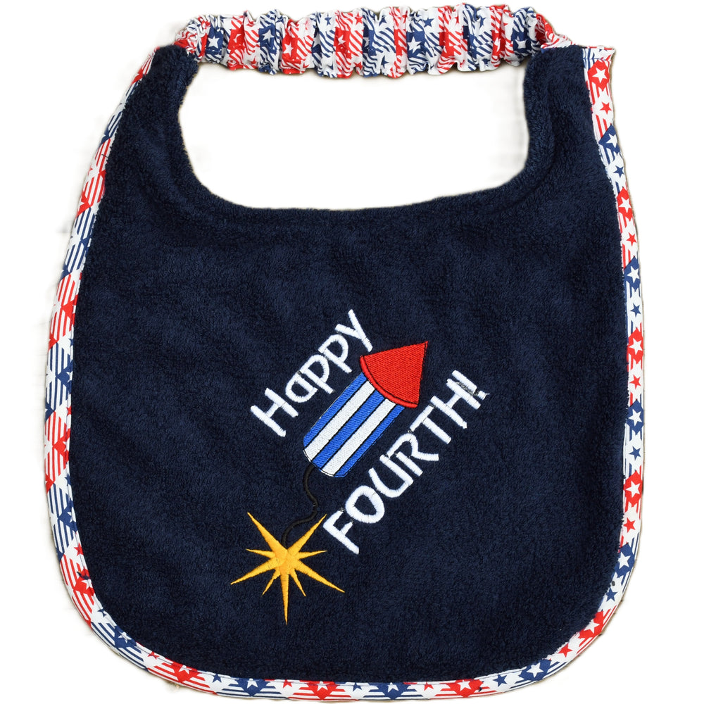 Happy 4th, Drool Bib