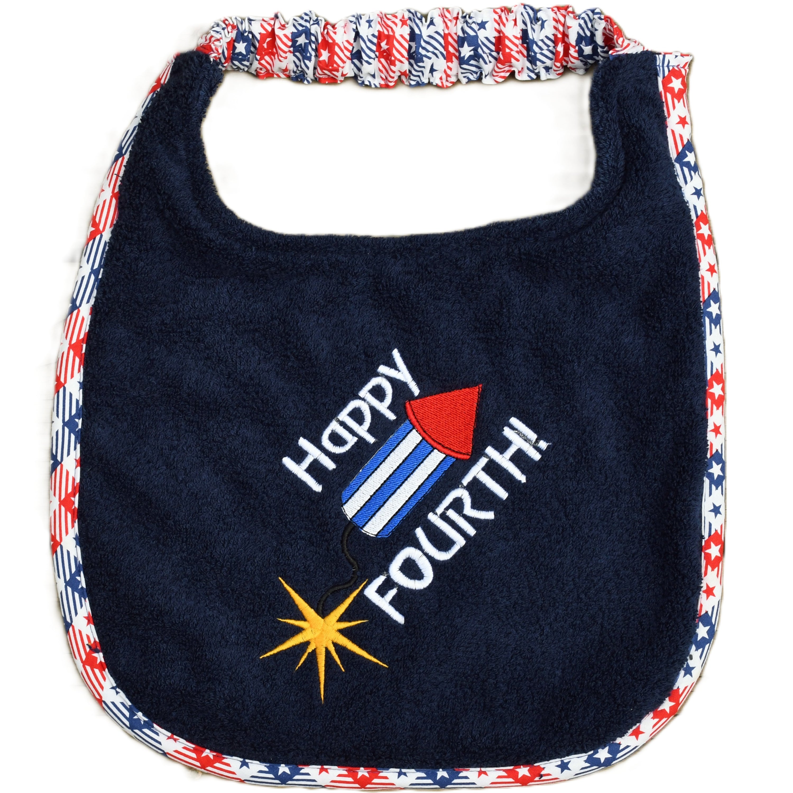 Happy 4th, Drool Bib