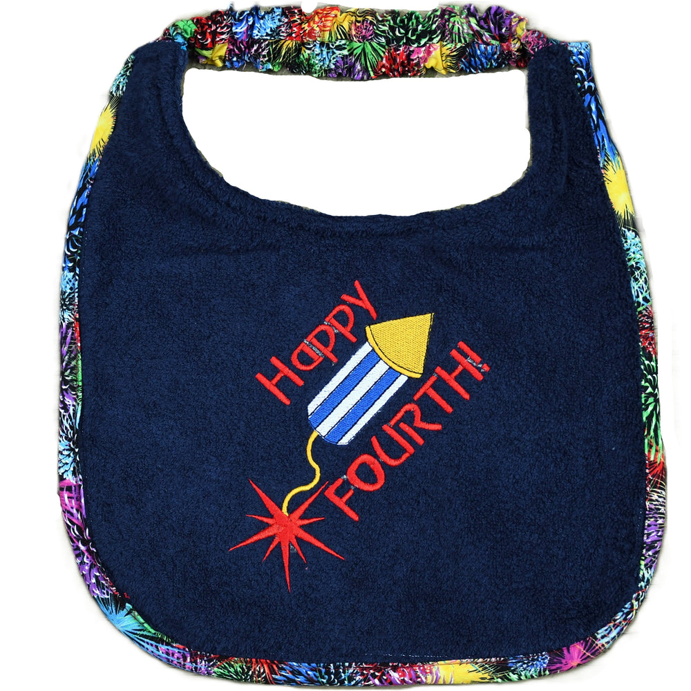 Happy 4th, Drool Bib