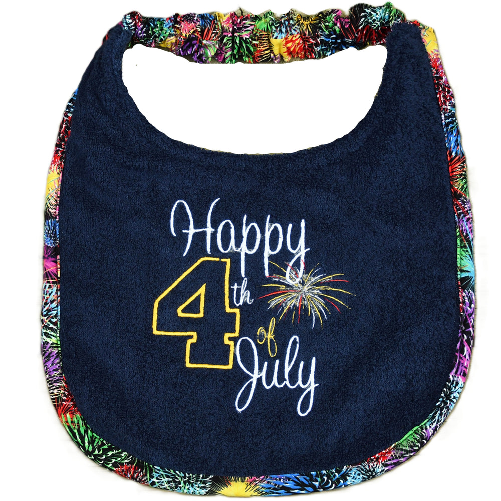 Happy 4th of July, Drool Bib