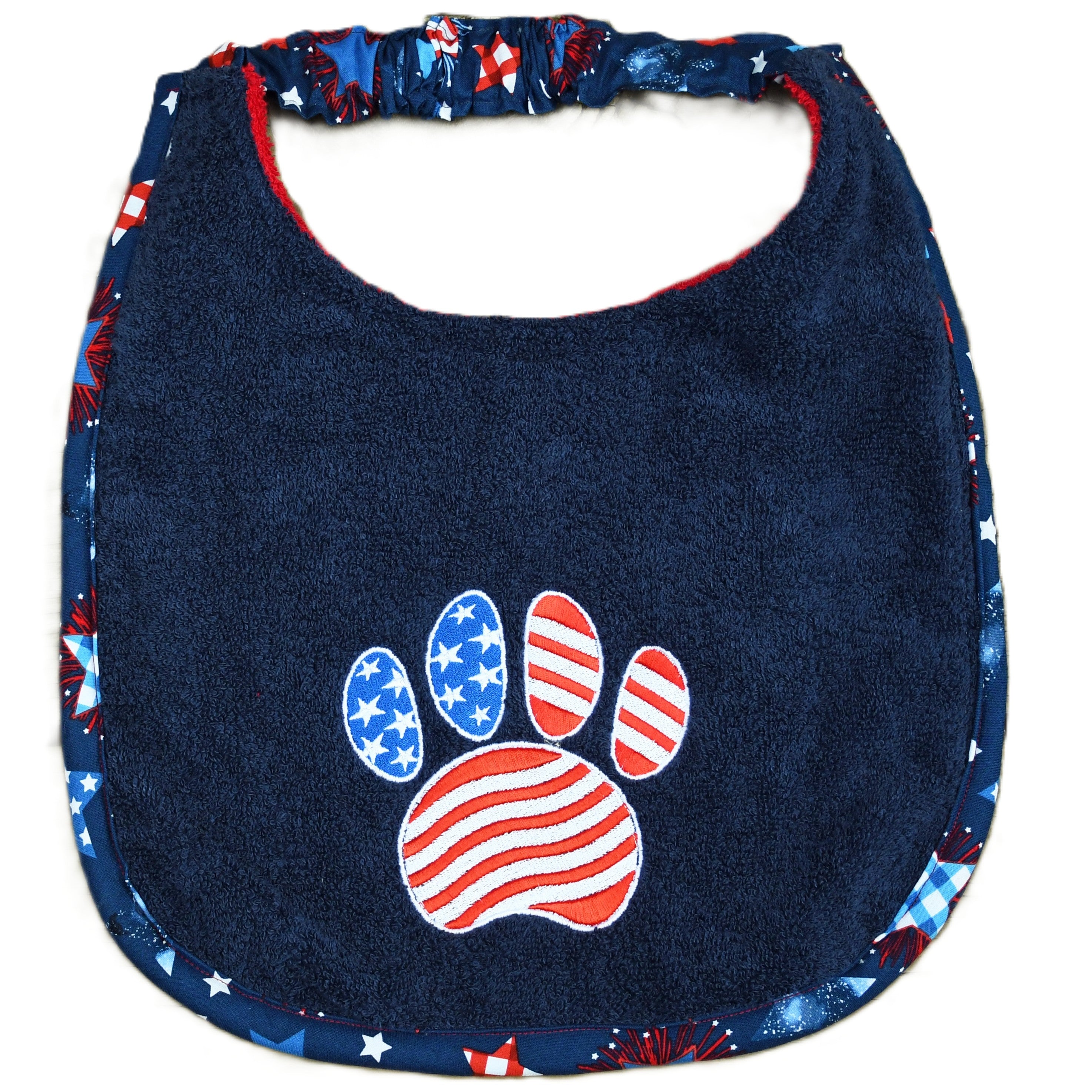 Patriotic Paw, Drool Bib