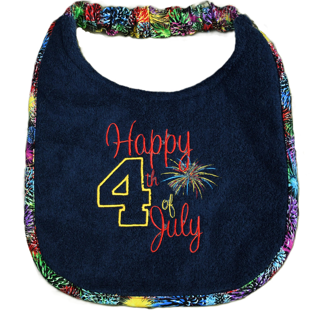 Happy 4th of July, Drool Bib