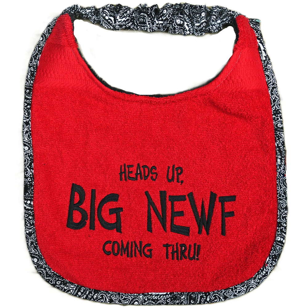 Heads up BIG NEWF coming thru!, Drool Bib