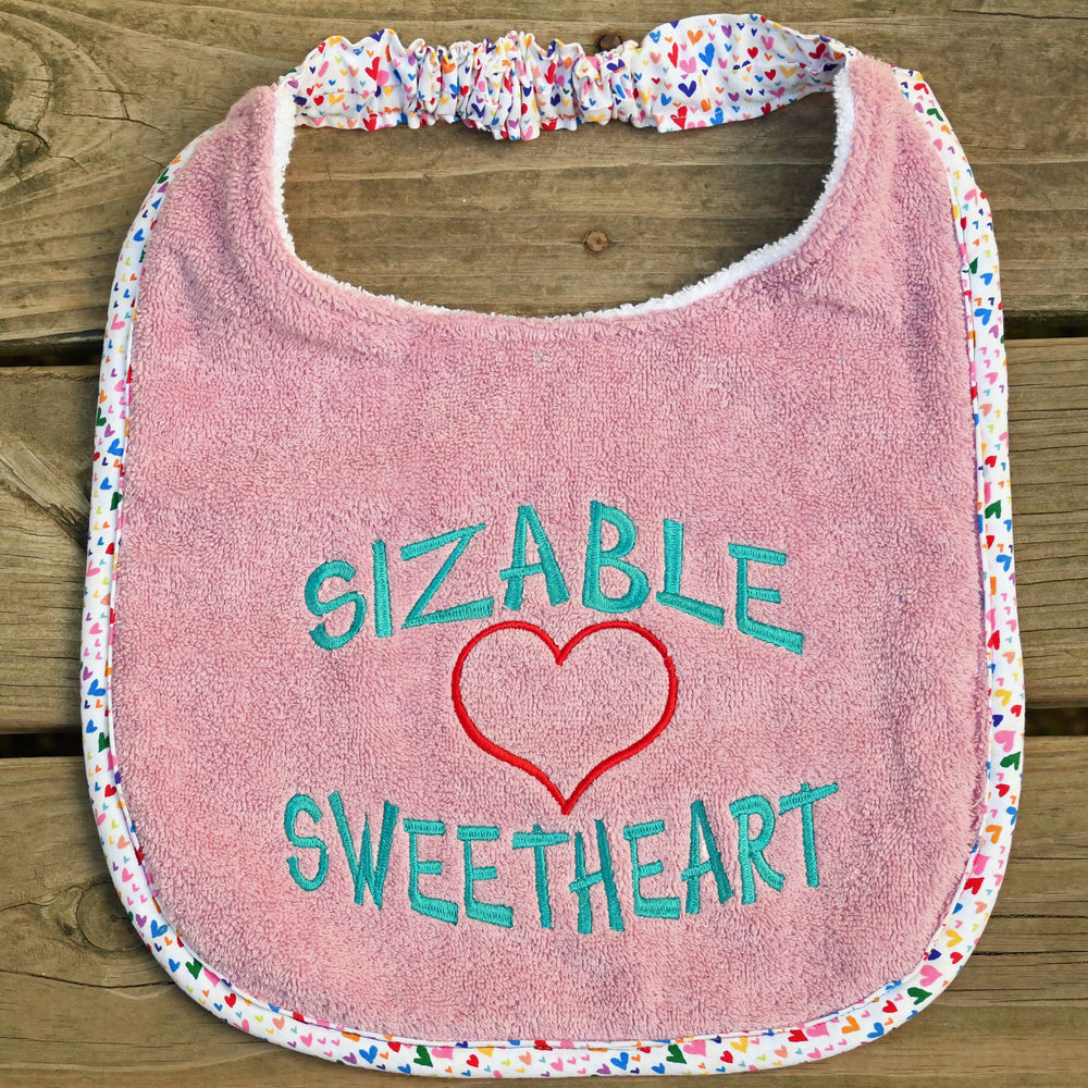Sizable Sweetheart, Drool Bib