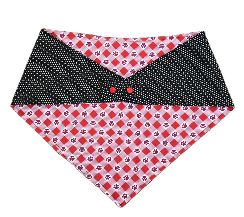 2 sided, adjustable quick snap bandana 2XL