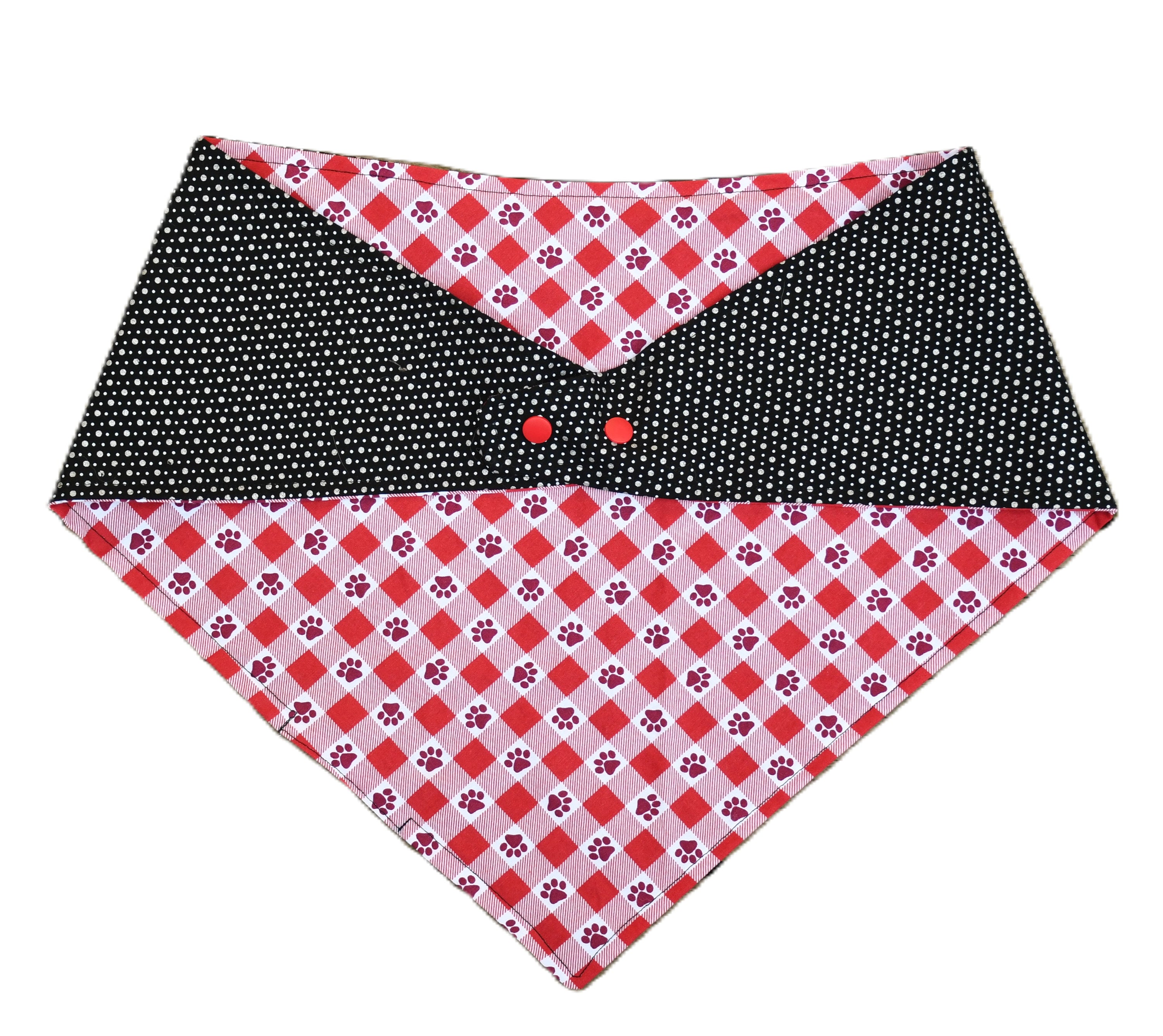 2 sided, adjustable quick snap bandana 2XL