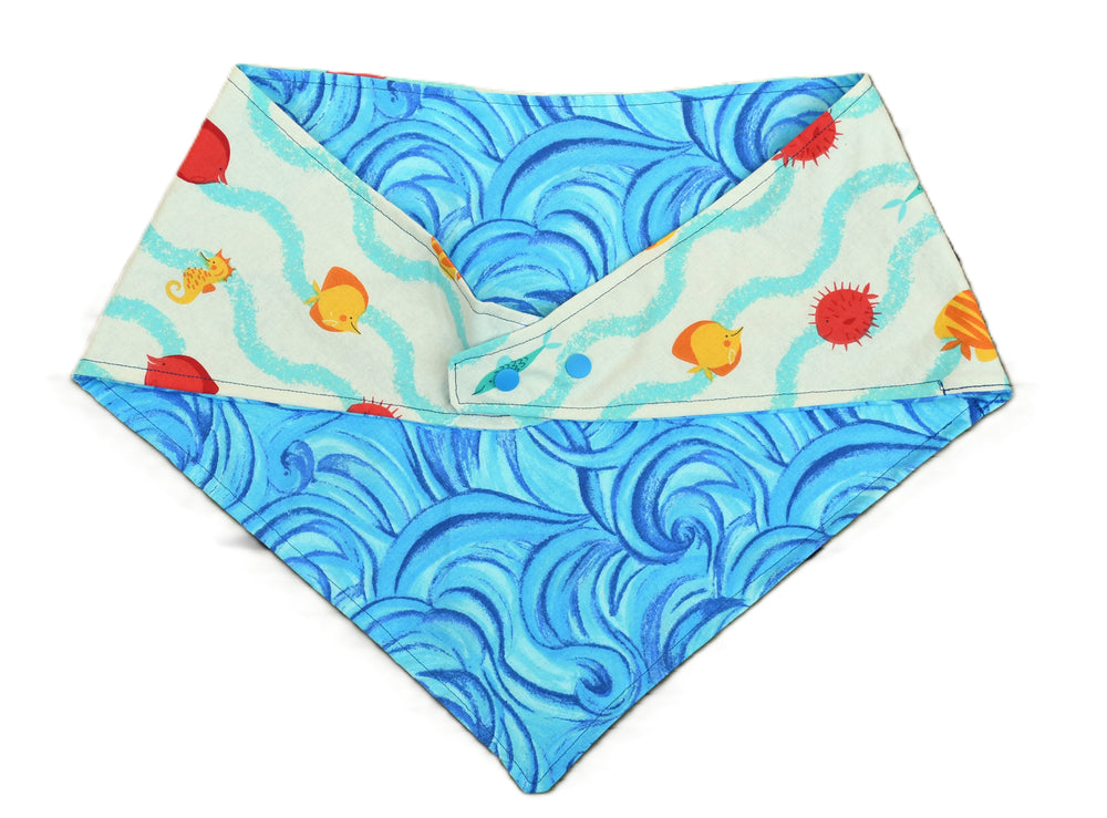 2 sided, adjustable quick snap bandana 2XL