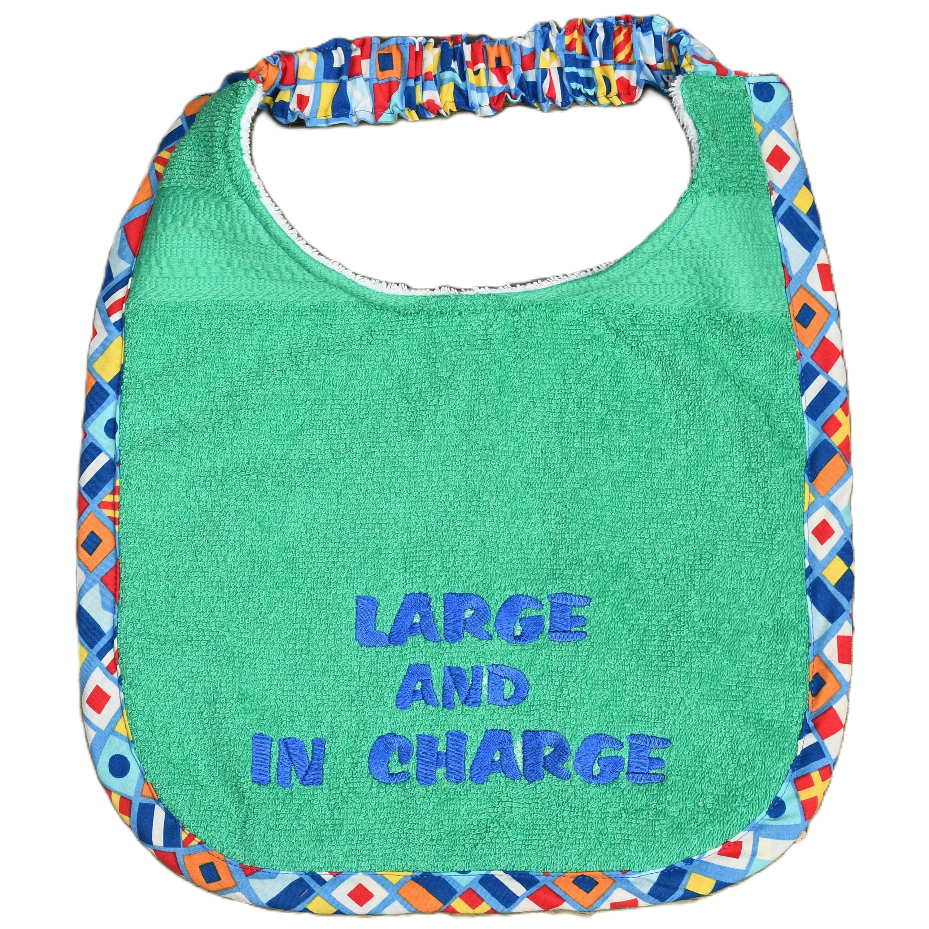 Large and in charge, Drool Bib