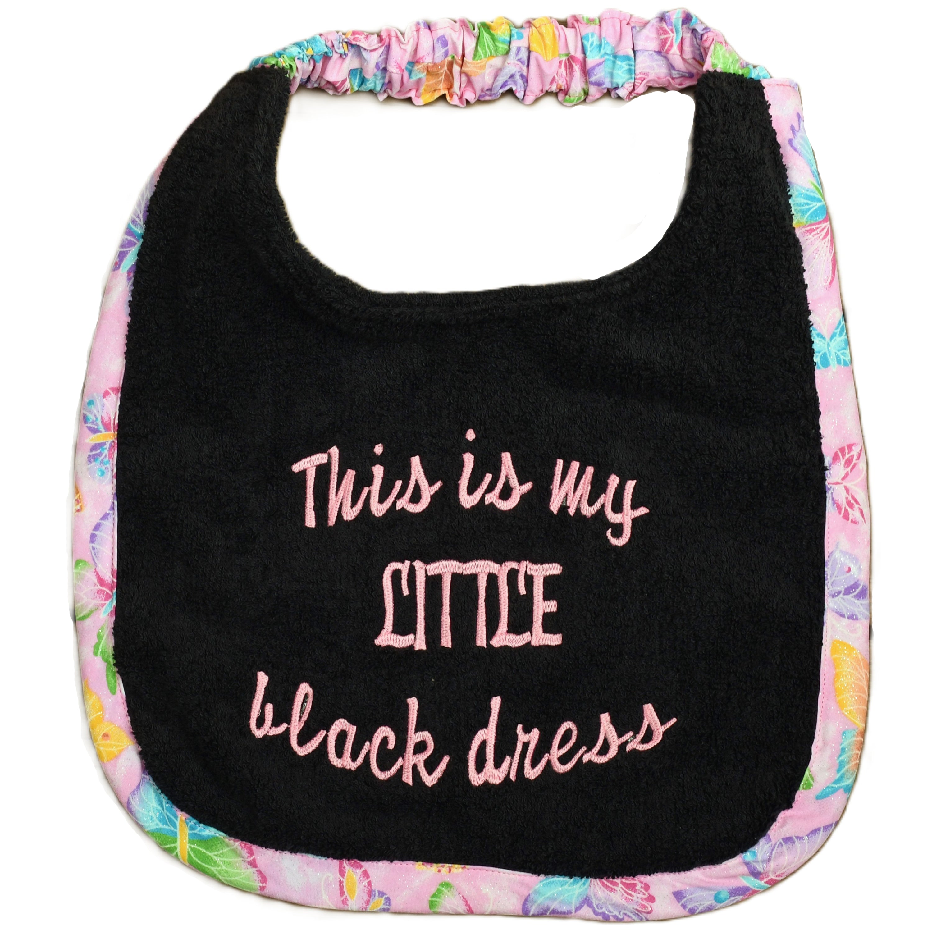 This is my little black dress, Drool Bib