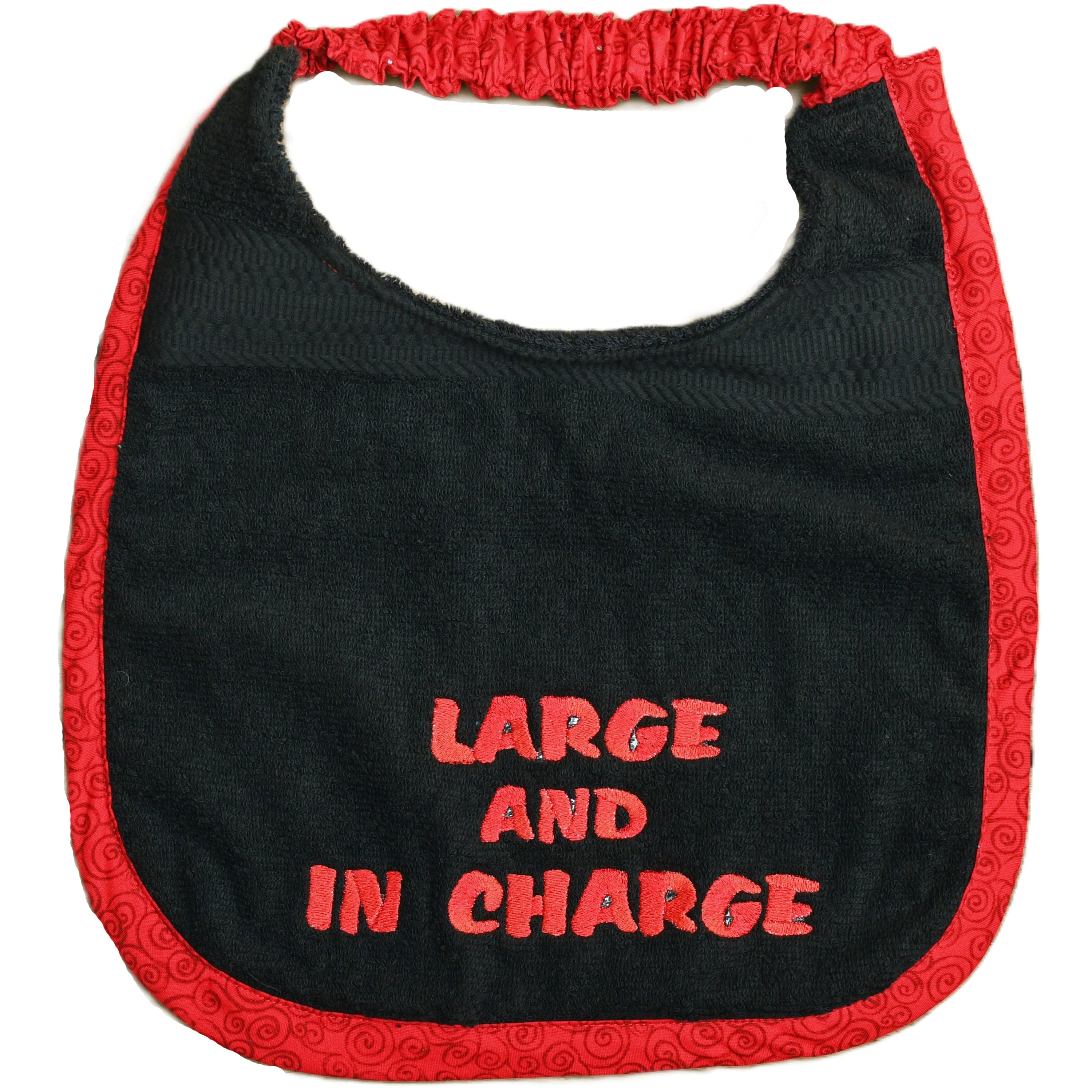 Large and in charge, Drool Bib