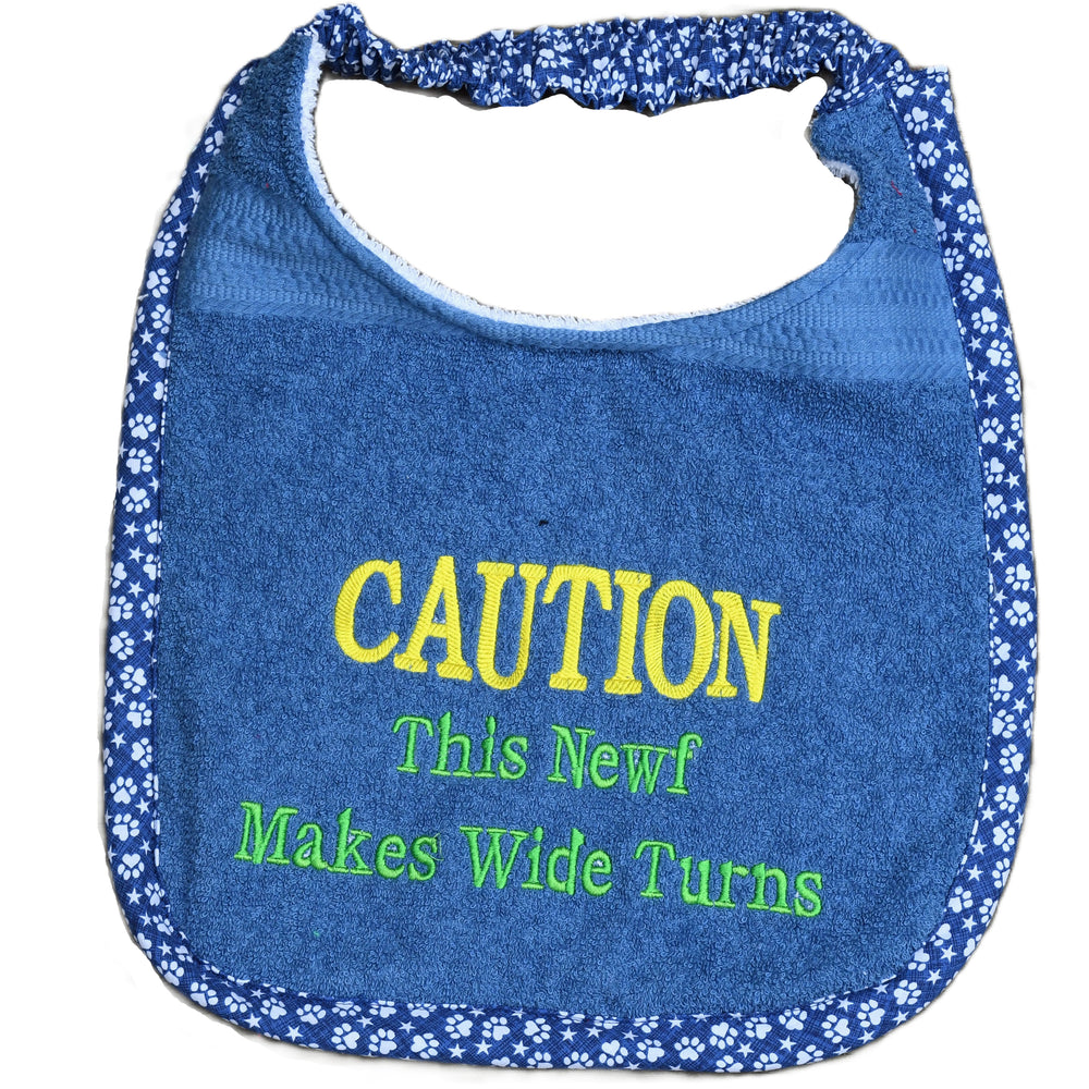 Caution - wide turns, Drool Bib