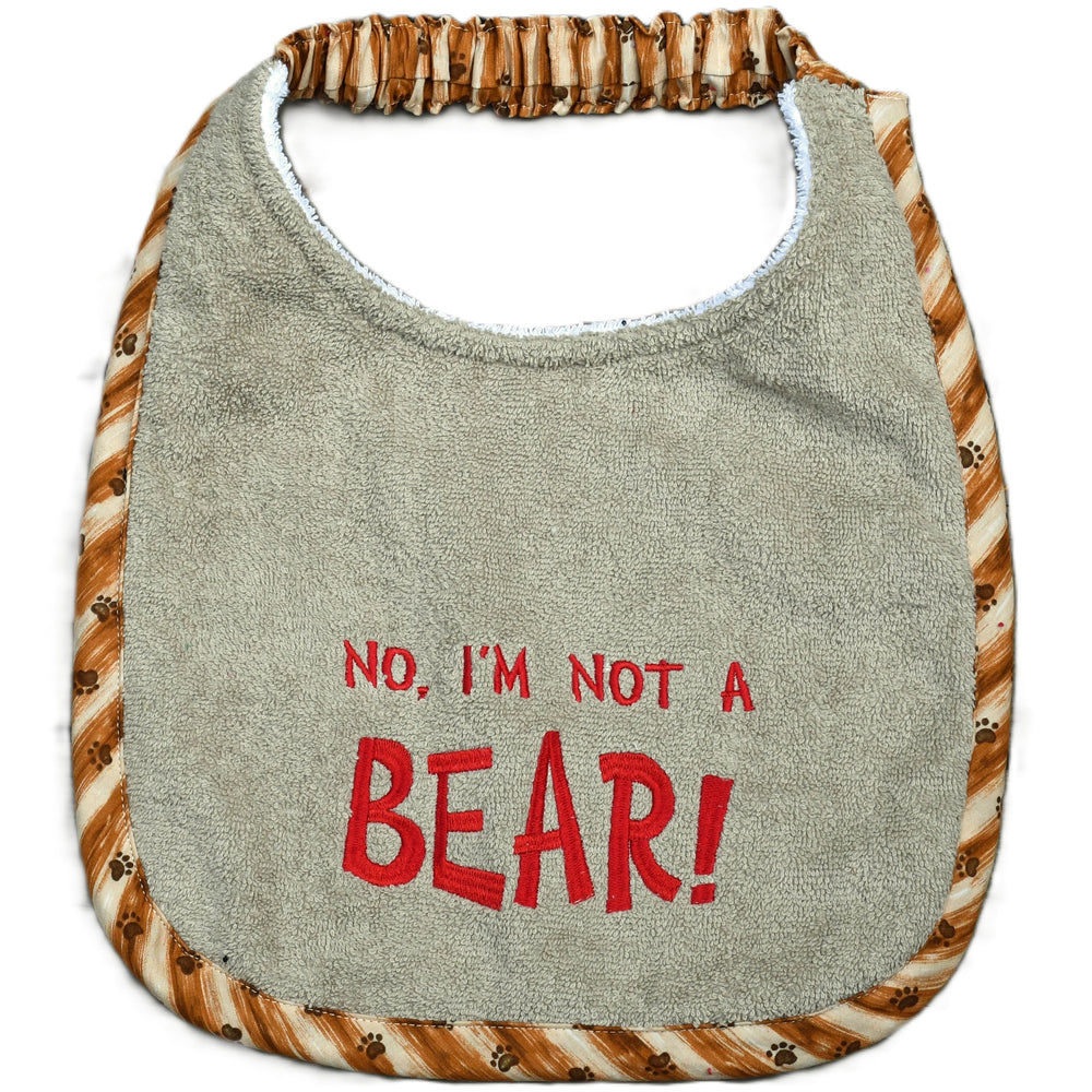 No, I'm not a BEAR!, Drool Bib