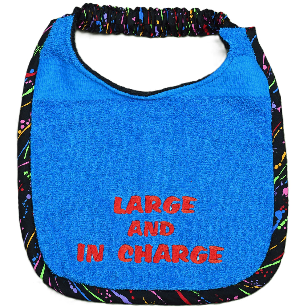 Large and in charge, Drool Bib