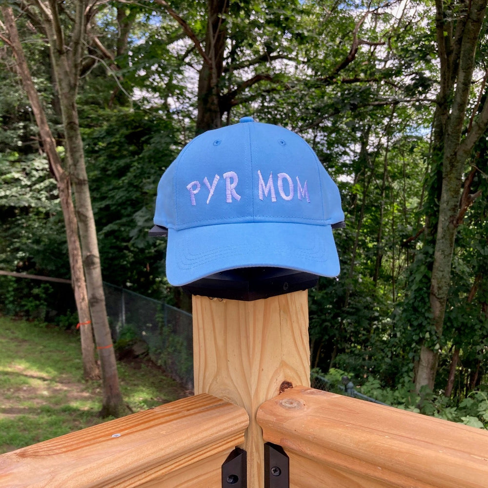Pyr Mom Embroidered Cap - blue/white