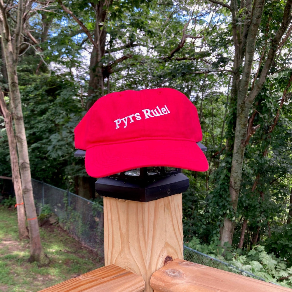 Pyrs Rule! Embroidered Cap - red
