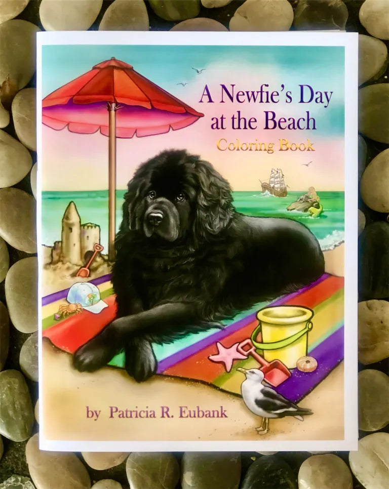 "A Newfie's Day at the Beach" Coloring Book