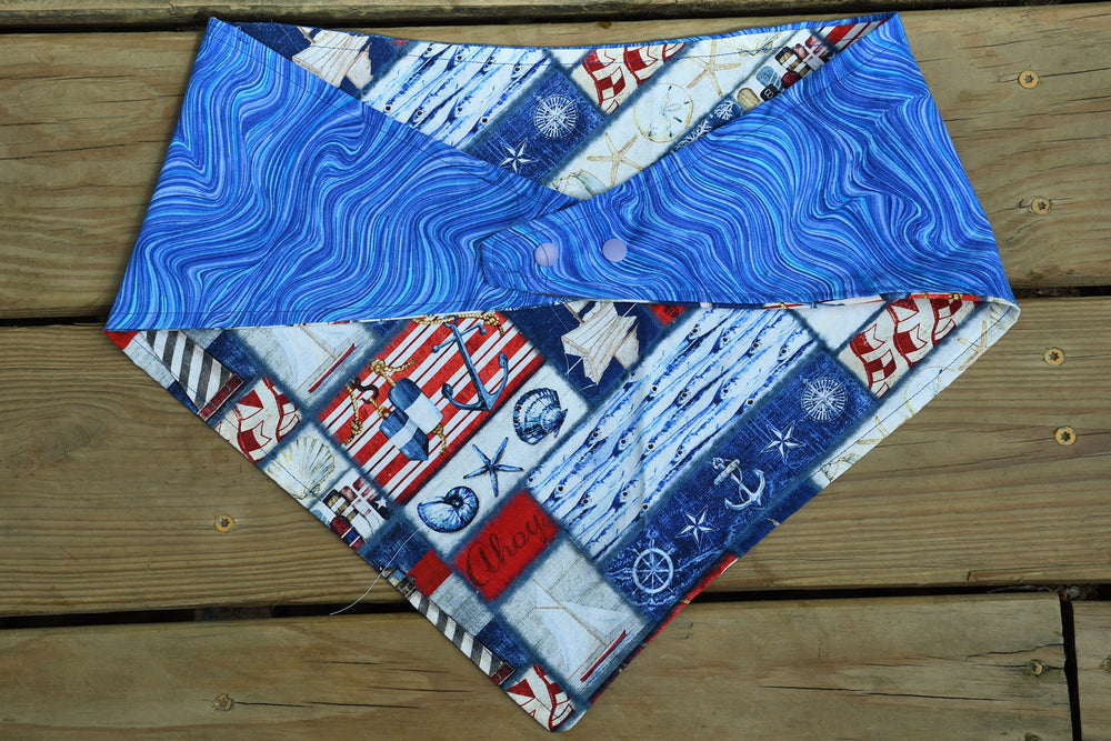 2 sided, adjustable quick snap bandana 2XL