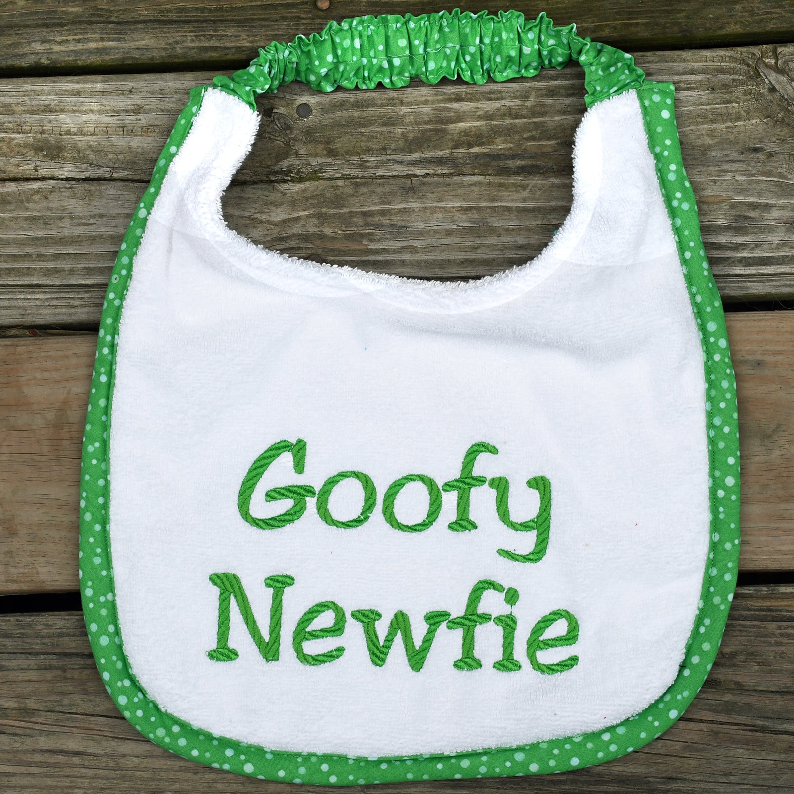 Goofy Newfie, Drool Bib