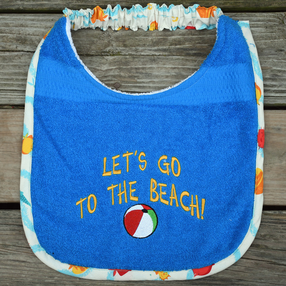 Let's go to the beach, Drool Bib