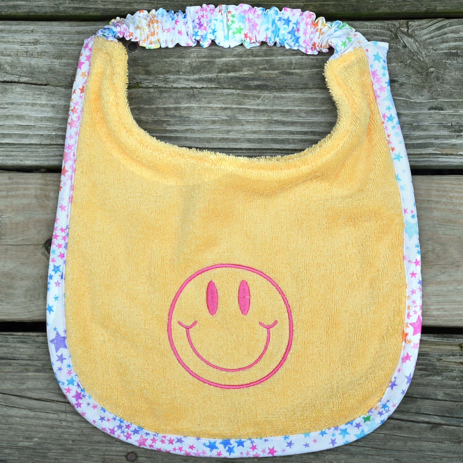 Smiley Face, Drool Bib