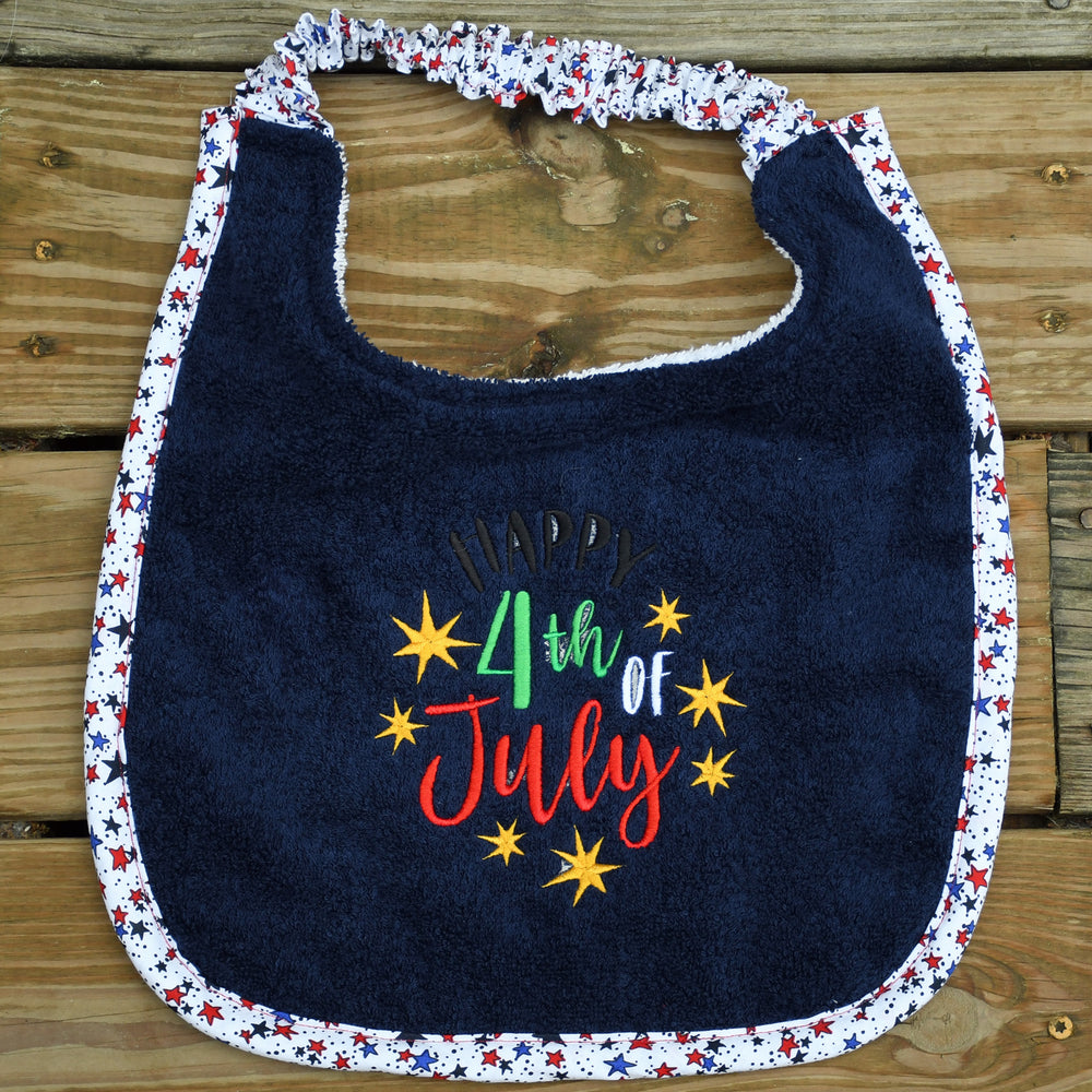 Happy 4th of July, Drool Bib