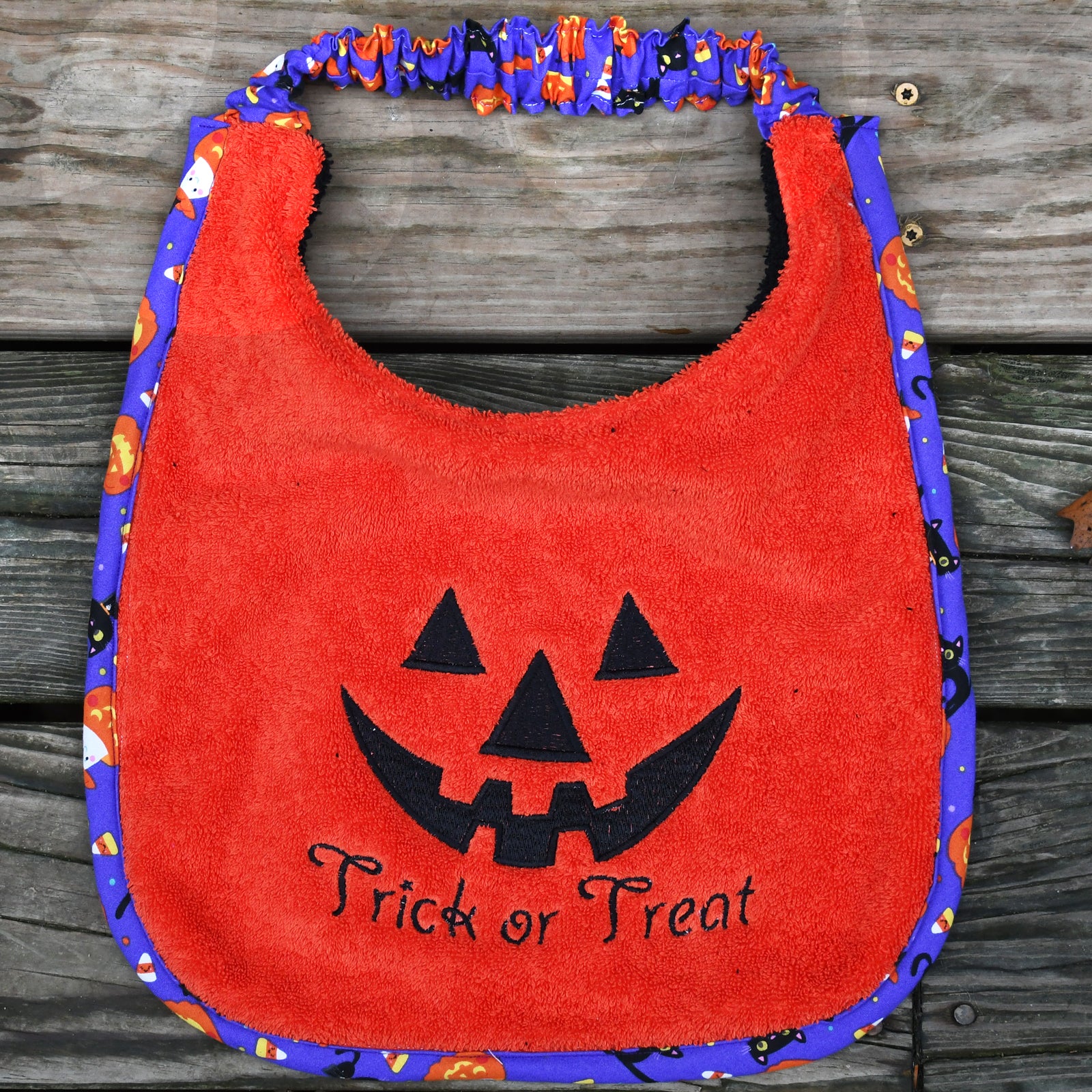 Trick or Treat Halloween, Drool Bib*