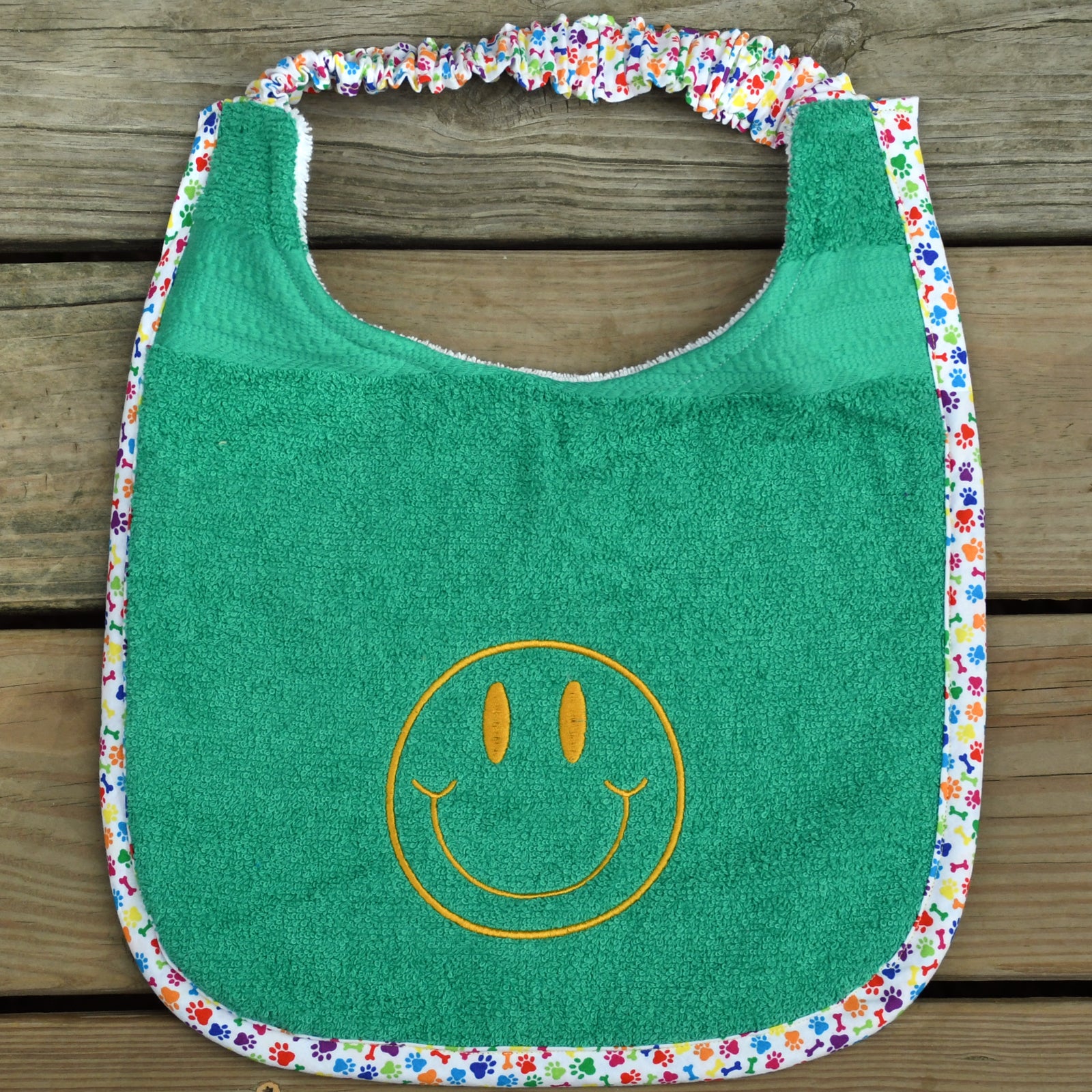 Smiley Face, Drool Bib