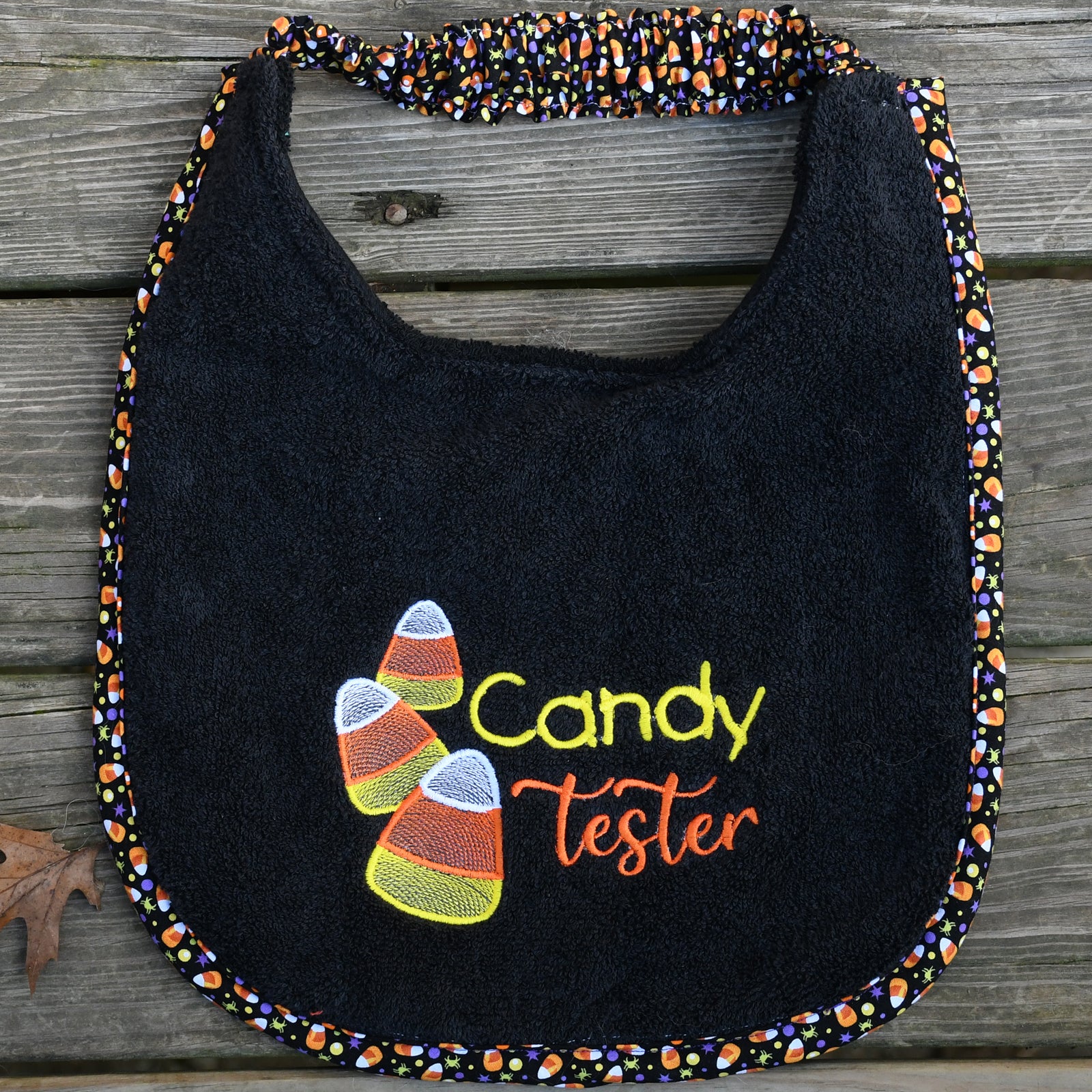 Candy Tester Halloween, Drool Bib