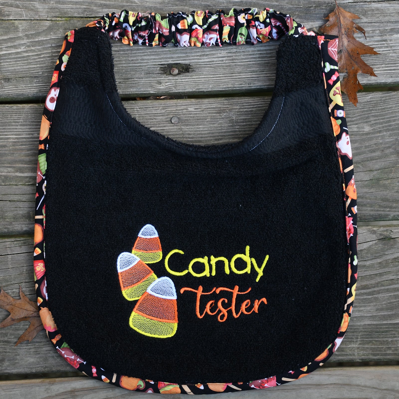 Candy Tester Halloween, Drool Bib