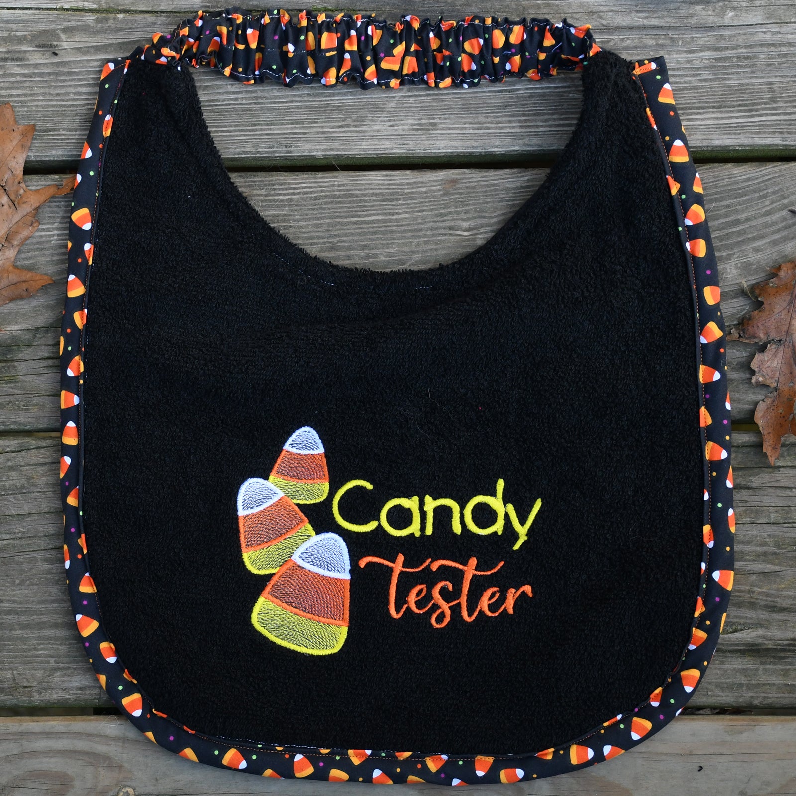 Candy Tester Halloween, Drool Bib