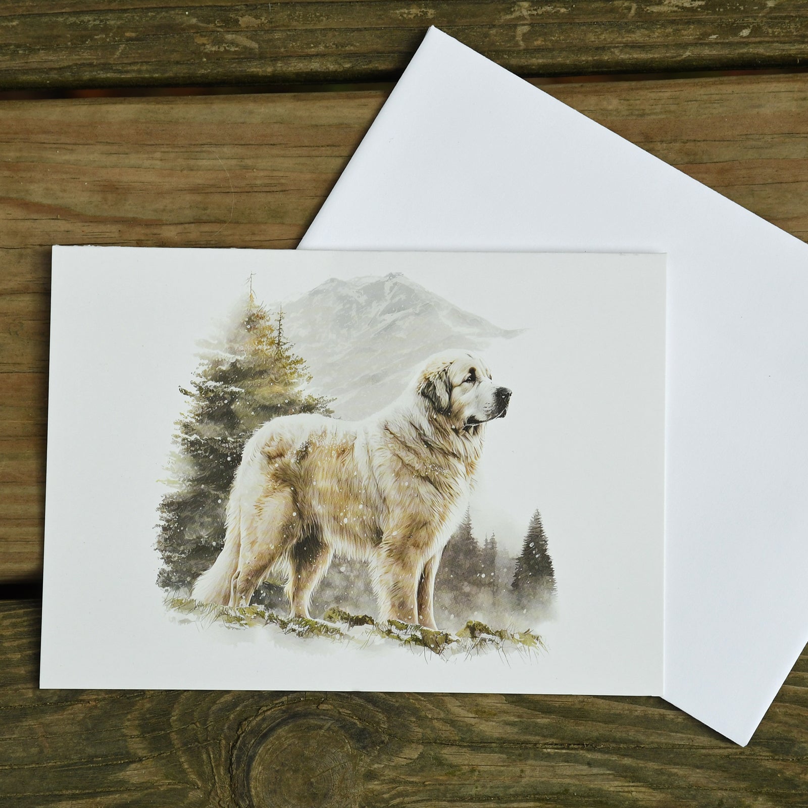 Pyr in the snow x-mas card  - sold individually