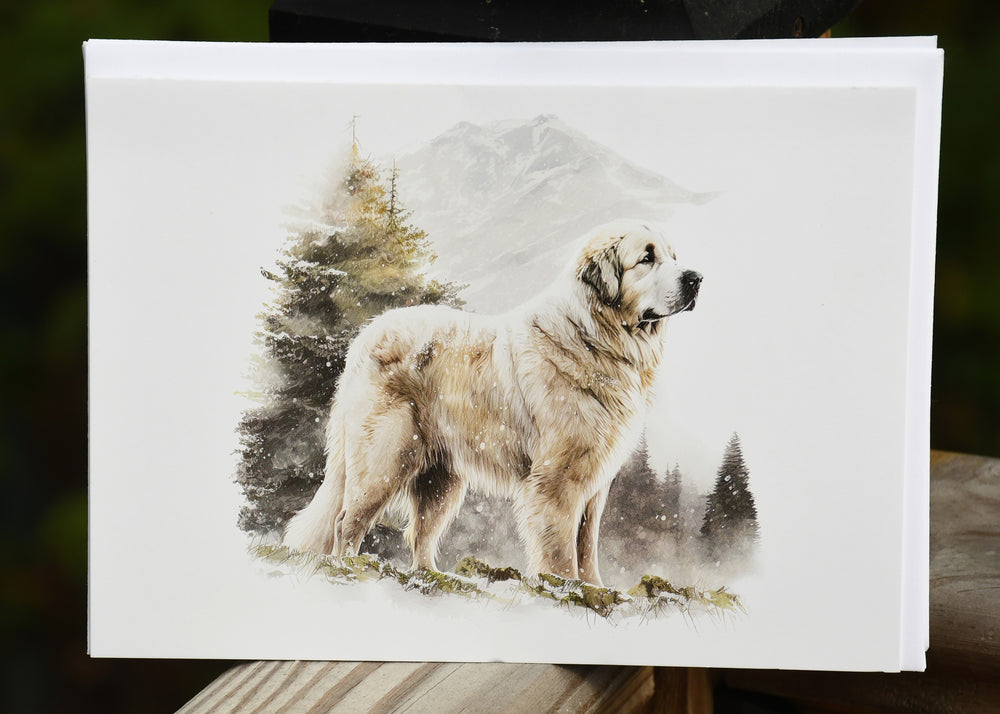 Pyr in the snow x-mas card  - sold individually