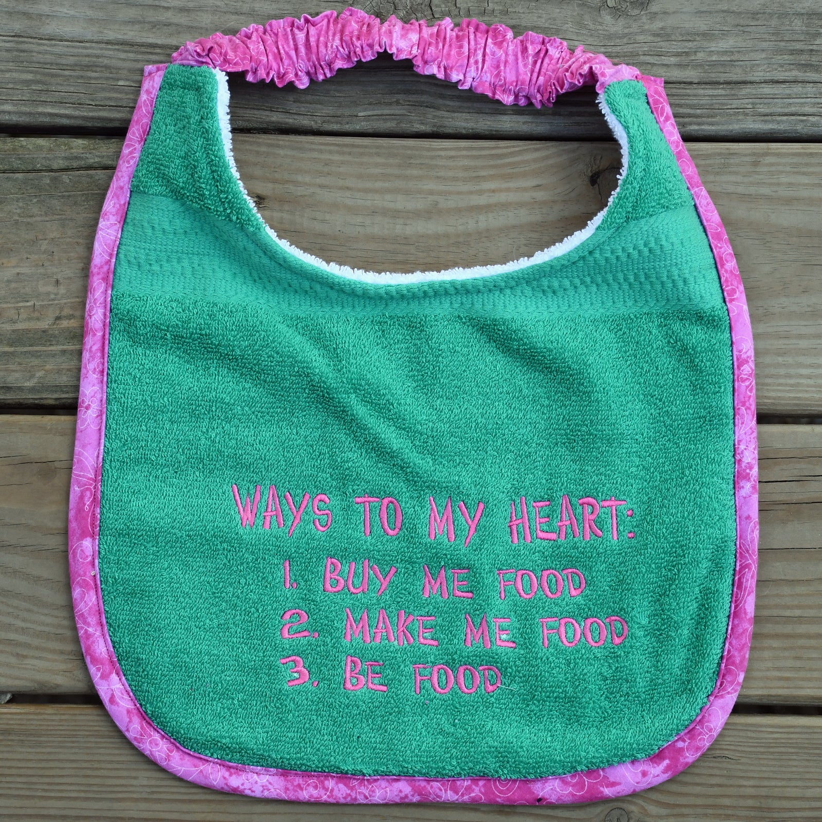 Ways to my heart, Drool Bib