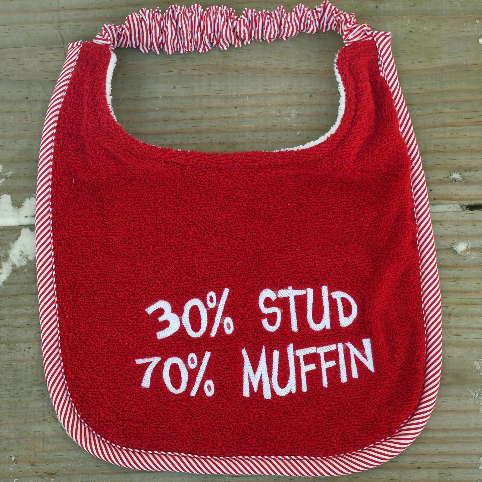 Stud muffin hot sale bib