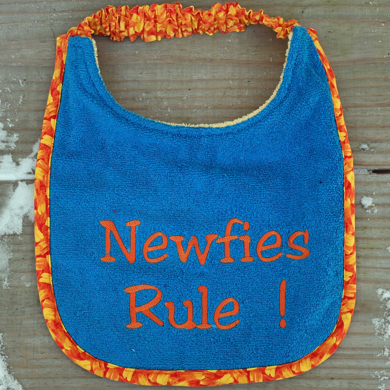 Newfies Rule!, Drool Bib (blue)