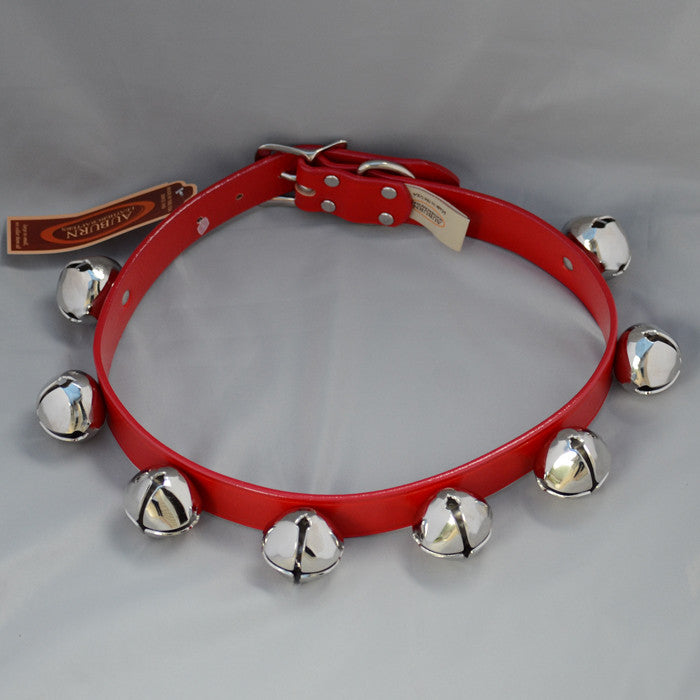 Jingle Bell Studded Collar - Auburn Leathercrafters