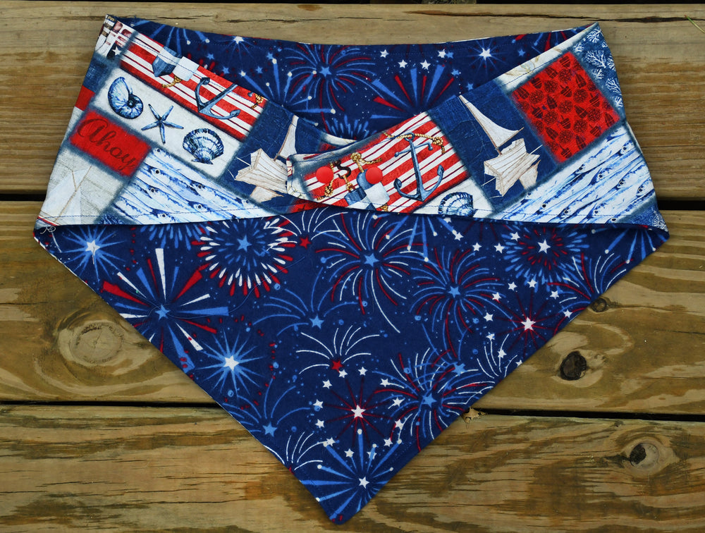 2 sided, adjustable quick snap bandana 2XL