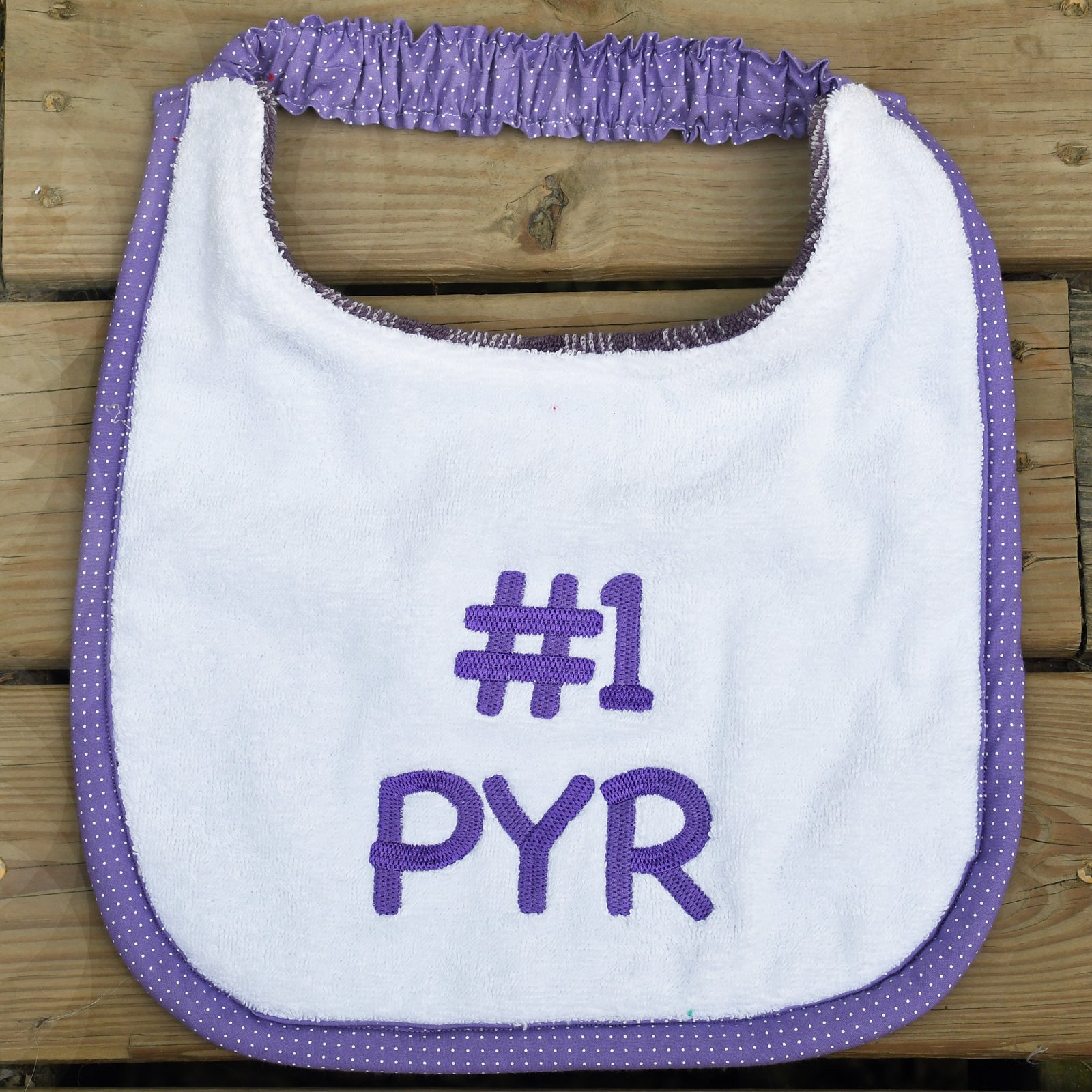 #1 PYR, Drool Bib