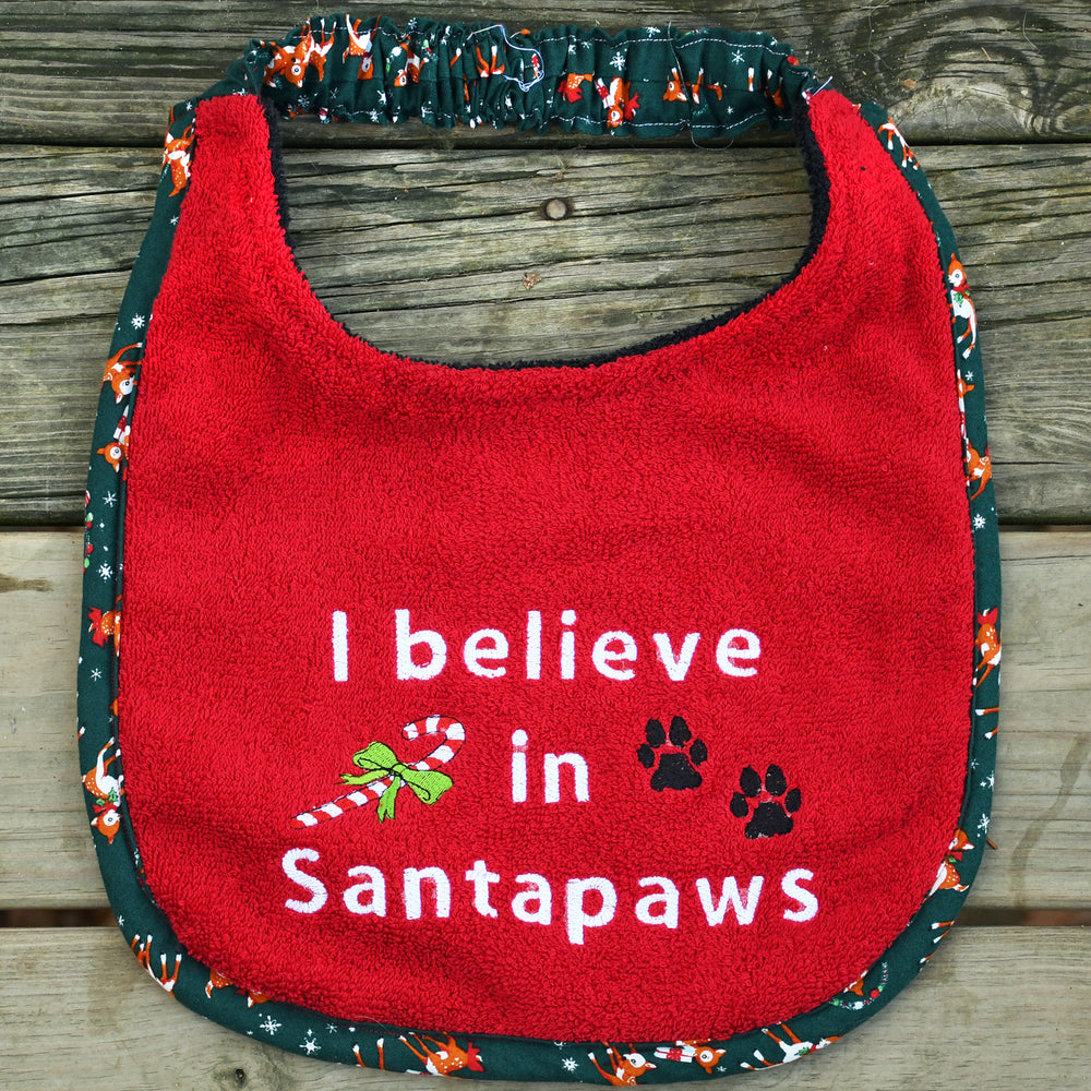 I believe in Santa paws, Drool Bib