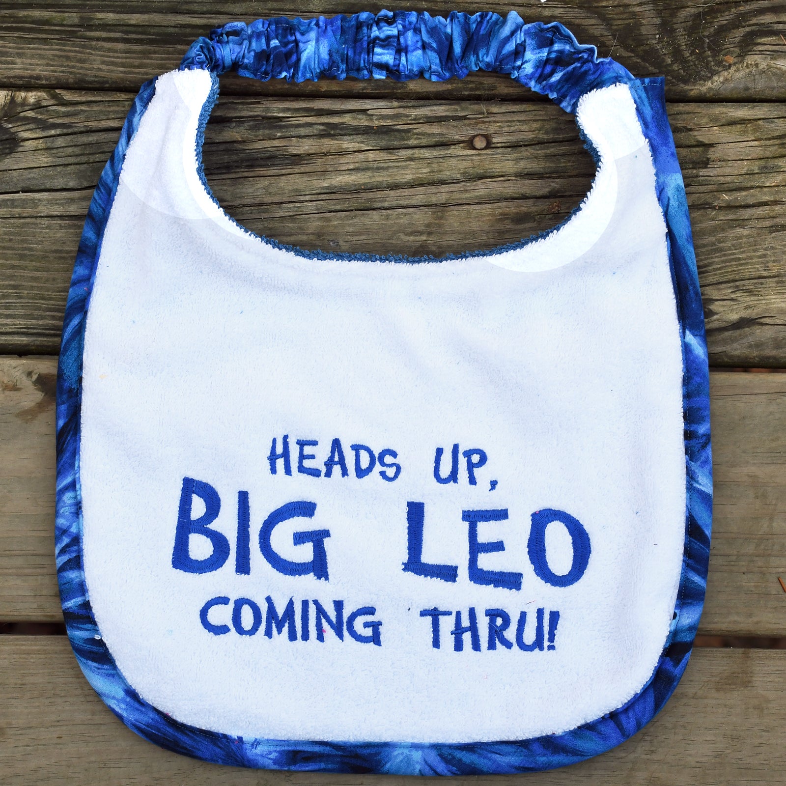 Heads up BIG Leo coming thru!, Drool Bib