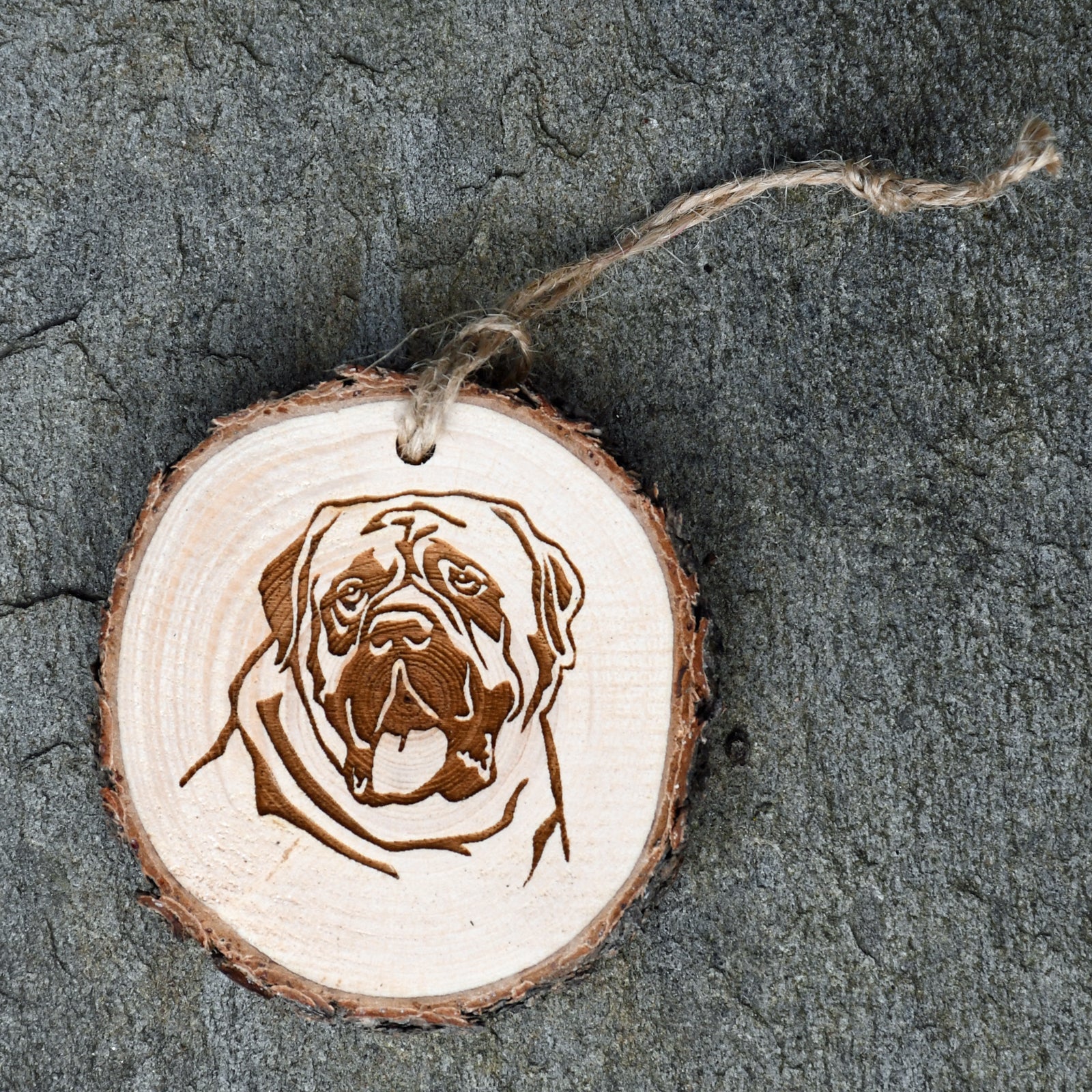 Mastiff Wood Ornament