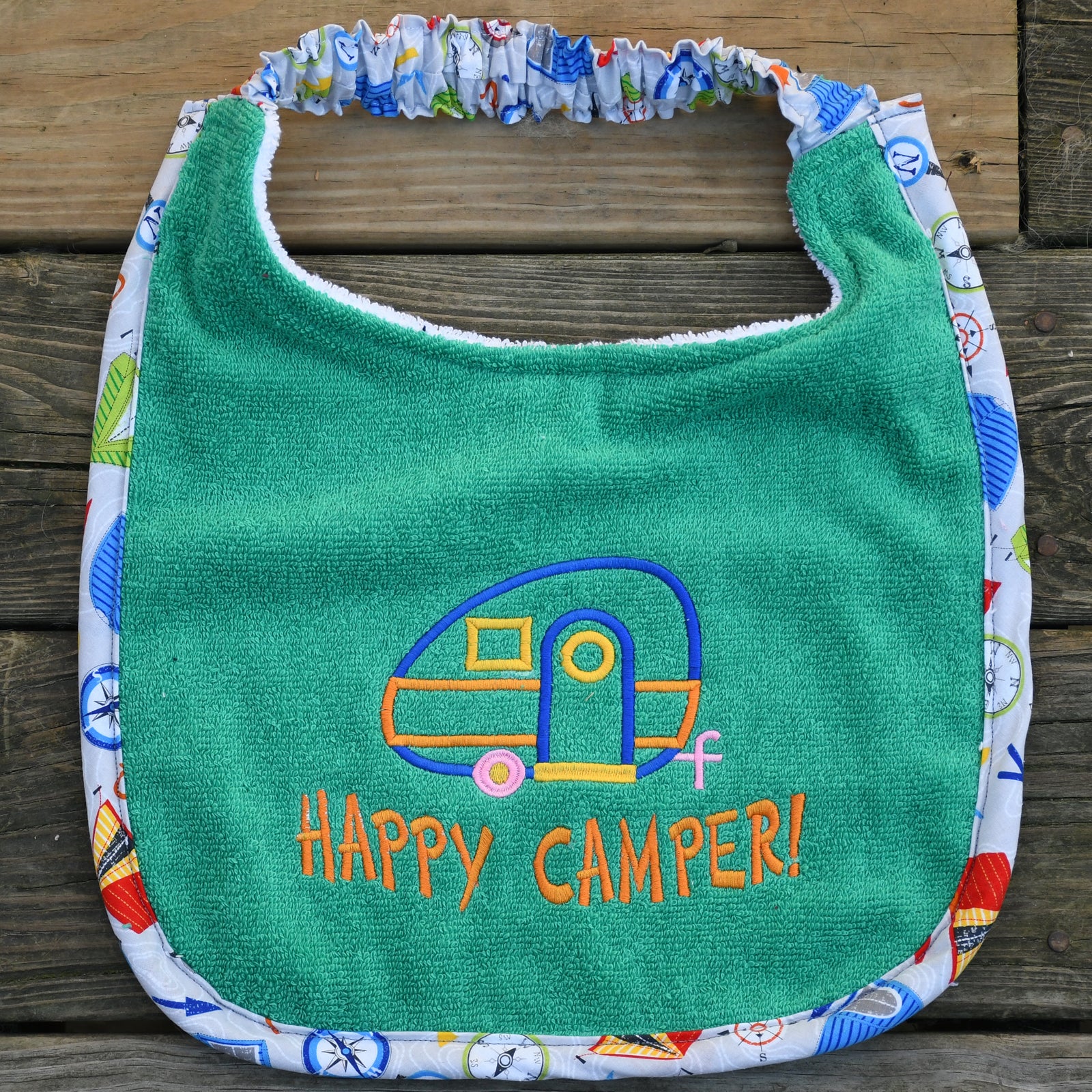 Happy Camper, Drool Bib