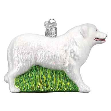 glass great pyrenees ornament