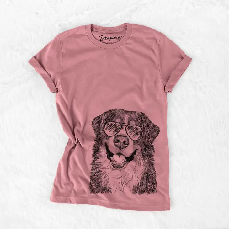 Berner Unisex Tee, with glasses, 5 colors