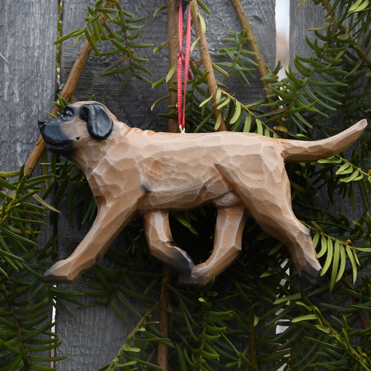Handcrafted Mastiff Ornament